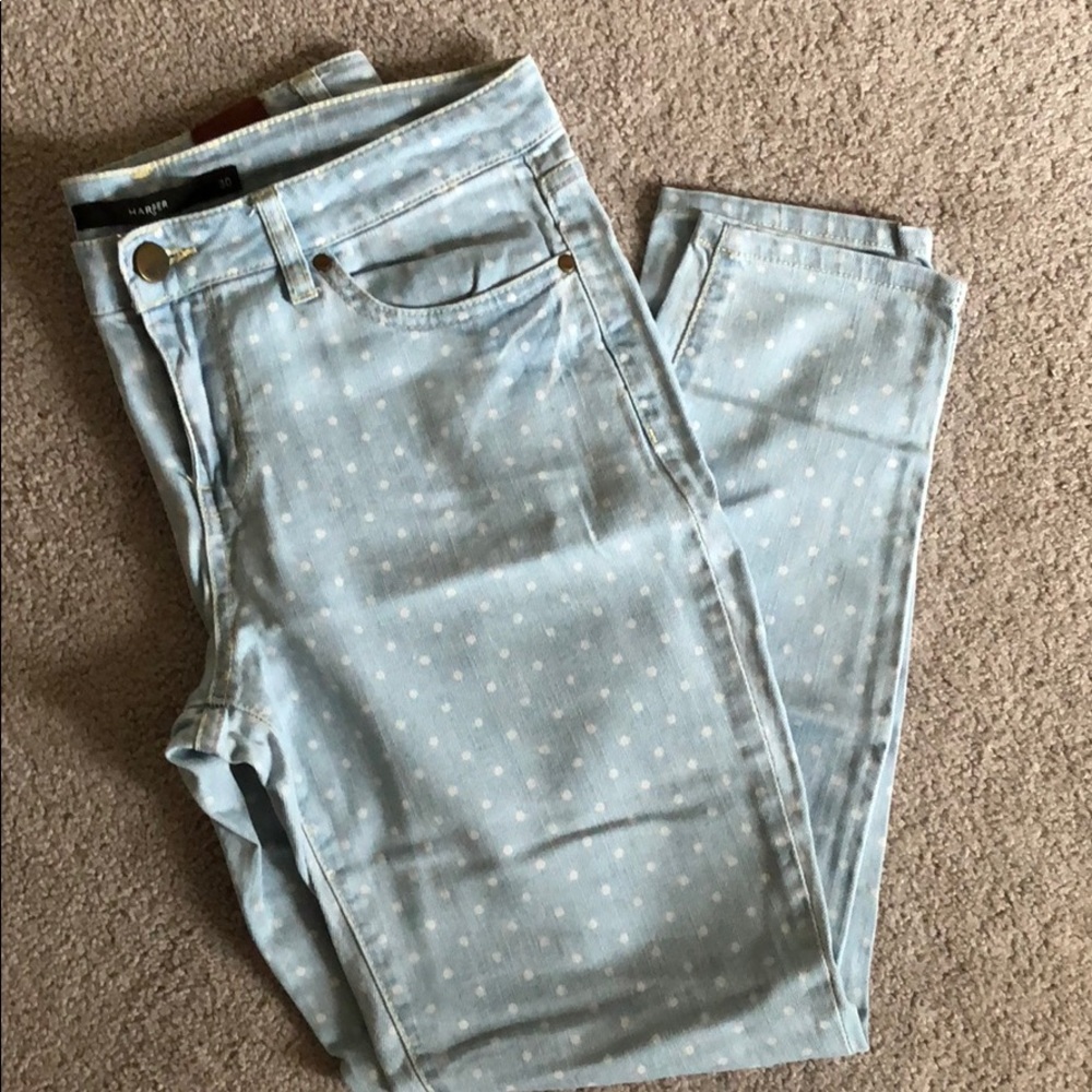 Polka dot jeans